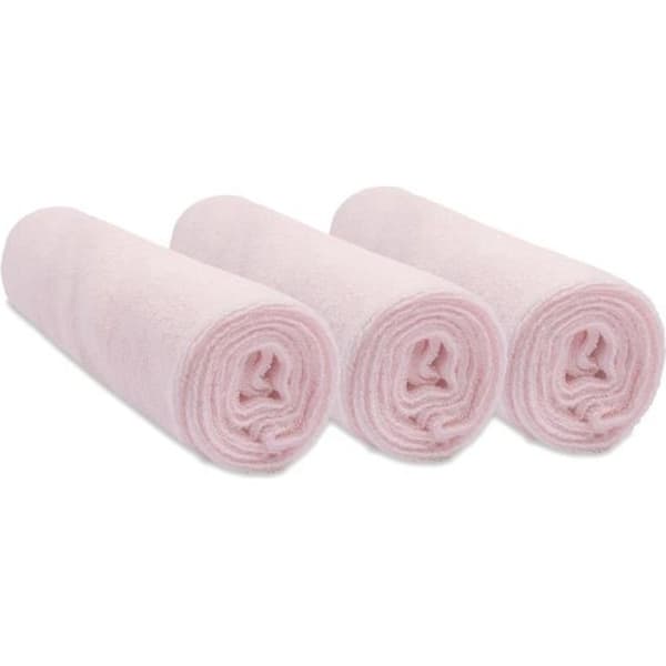 Skötunderlägg - EASY DORT - Set med 3 - Frotté - Rosa