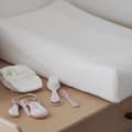 Miniatyrbild 3 av 6: BEABA överdrag för Sofalange skötunderlägg, 100% ekologisk bomull, optimal komfort, vit