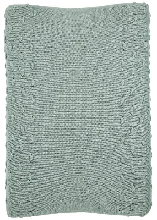 Meyco Baby Knots skötbäddsfodral - sten grön - 50x70cm