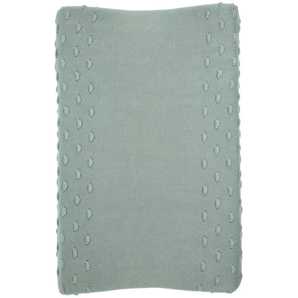 Meyco Baby Knots skötbäddsfodral - sten grön - 50x70cm