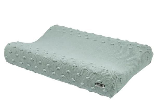 Meyco Baby Knots skötbäddsfodral - sten grön - 50x70cm