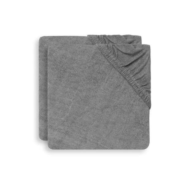 Skötbordslakan i Frotté 50x70cm - Storm Grey - 2 Enheter