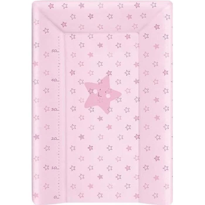 BABYCALIN Luksus skiftemåtte 50 x 70 cm Etoile Rose-trykt toise