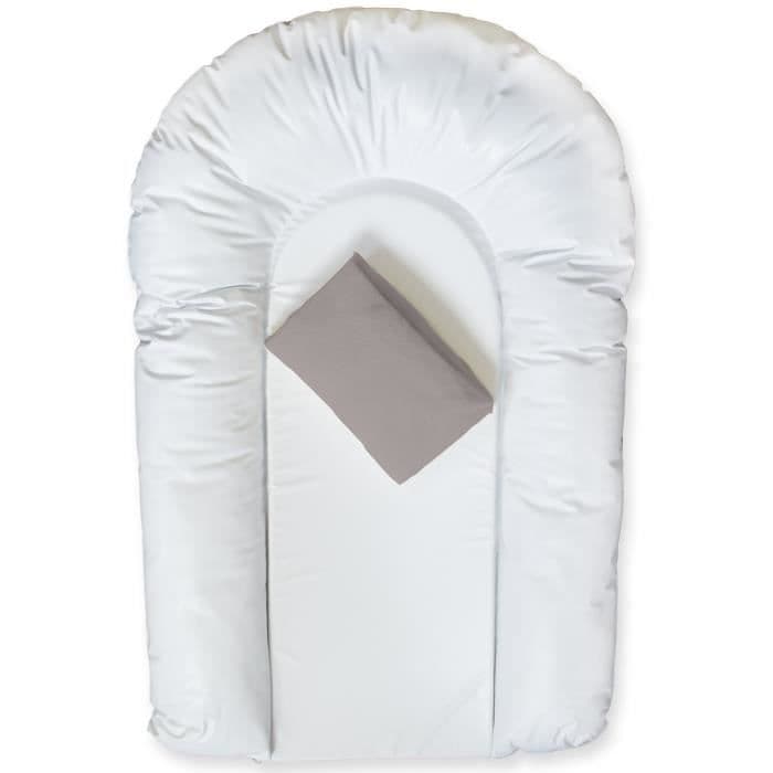 DOUX NID LOT 1 vaihtotyyny PVC COMFORT U-muoto + 1 froteepeite 50x75 cm Taupe
