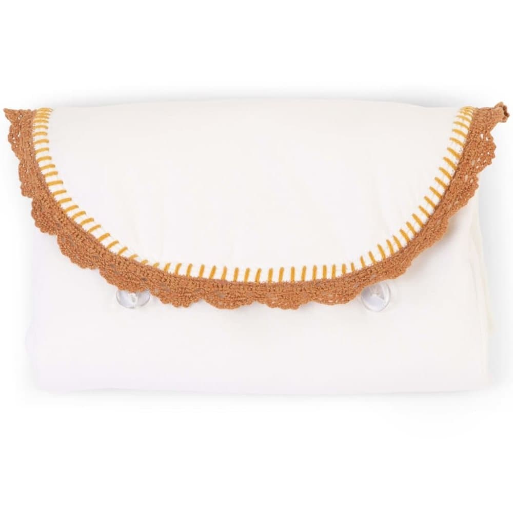 CHILDHOME BARNHUS Stellematte Angel jersey heklet ecru
