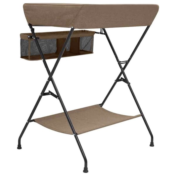 vidaXL puslebord jern gråbrun