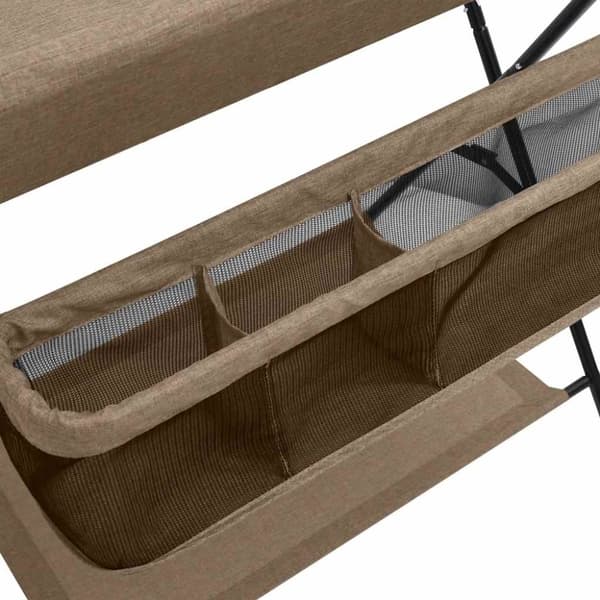 vidaXL puslebord jern gråbrun