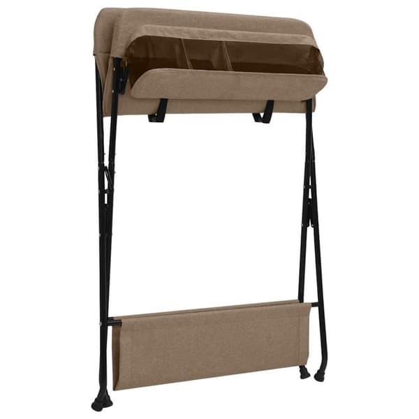 vidaXL Skötbord taupe järn