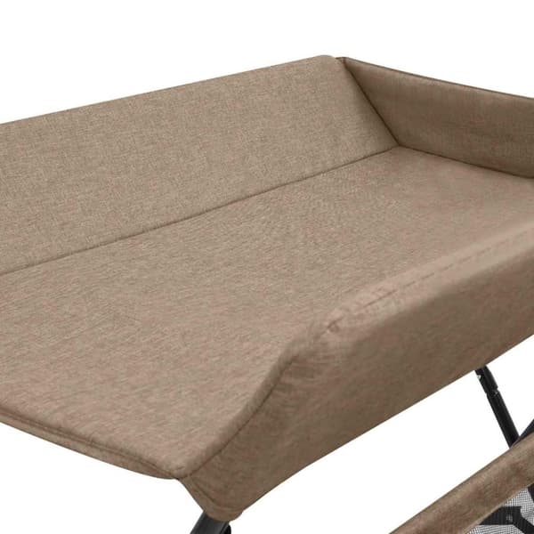 vidaXL Skötbord taupe järn