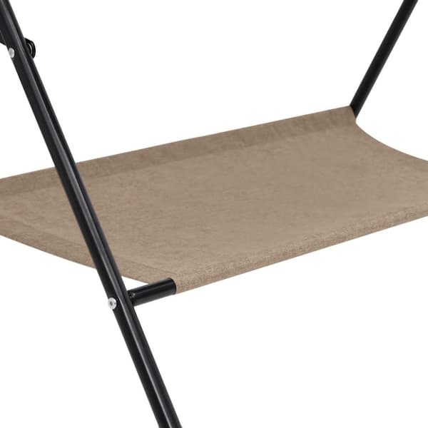 vidaXL Skötbord taupe järn