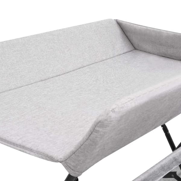 vidaXL puslebord jern lysegrå