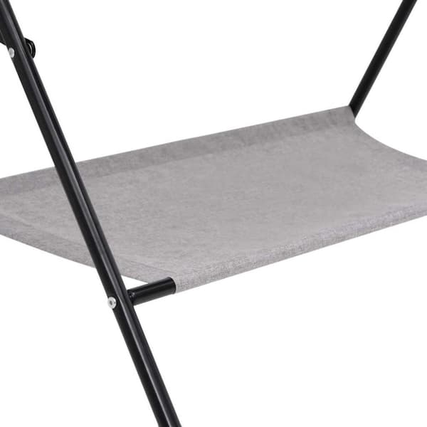 vidaXL puslebord jern lysegrå