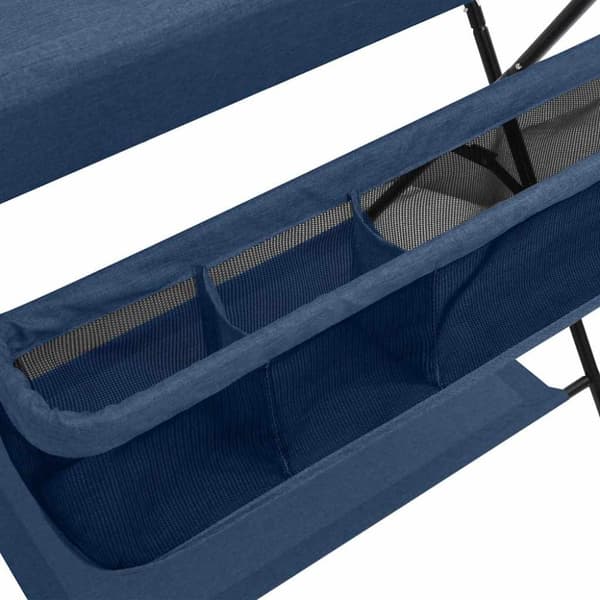 vidaXL puslebord jern marineblå