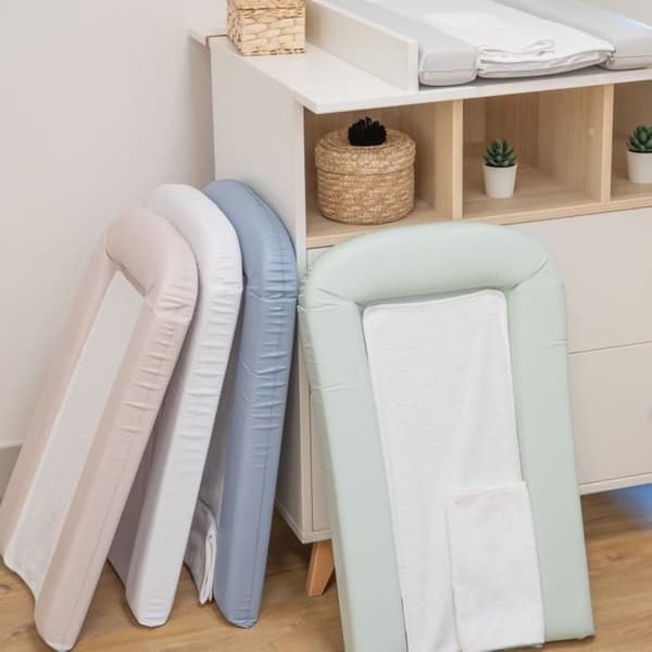 PVC -byte matta med 2 avtagbara svampar/komfort 42x70 cm blåbär
