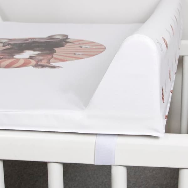 Ceba Baby Tjock tvättbar skötmatta ultralätt - Pilotbjörn, 70x50 cm - Certifierad Öko-Tex, Vattentålig