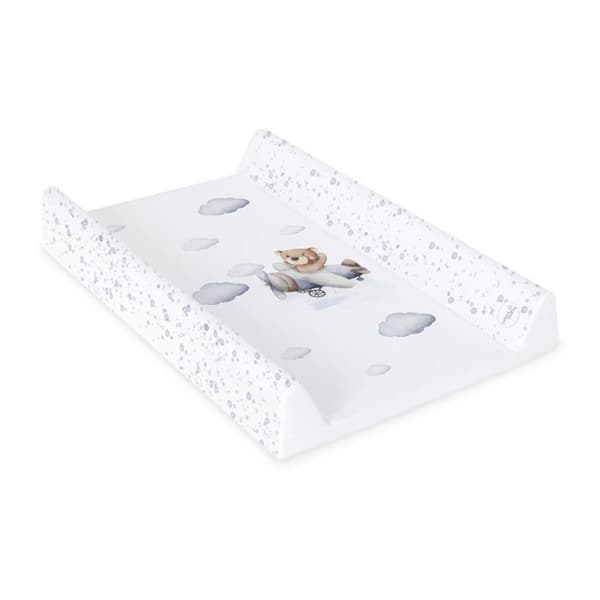 Ceba Baby Tjock tvättbar skötmatta ultralätt - Pilotbjörn, 70x50 cm - Certifierad Öko-Tex, Vattentålig