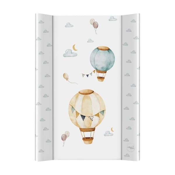 Ceba Baby Tjock handduk för skötsel av barn, tvättbar, mjukt kort, Ballonger, 70x50 cm - Öko-Tex certifierad, Vattentät