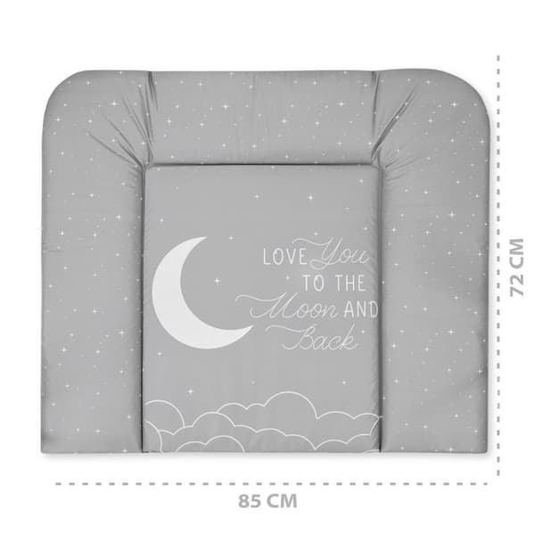 Puslemåtte puslebordsunderlag baby 85 x 72 cm - puslemåtte puslebordsunderlag vandtæt puslemåtte blød galaxy