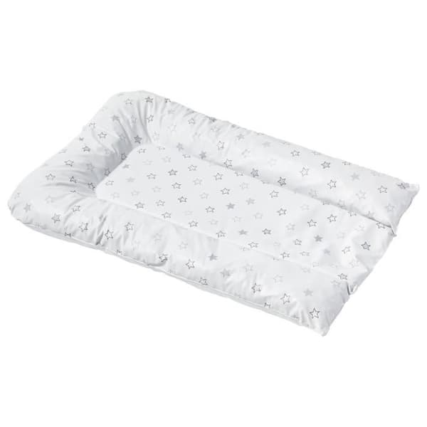 BABYCALIN snöflinga skötunderlägg - Ljusgrå - 50 x 70 cm