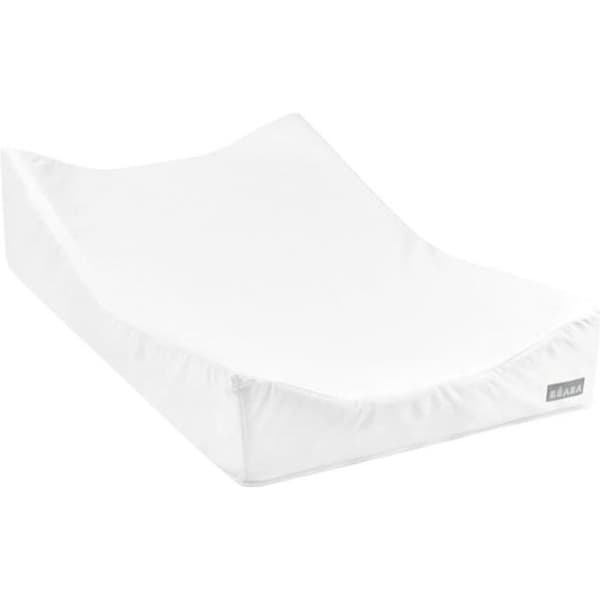 BÉABA - Skötbädd Sofalange - Tillverkad i Frankrike - Patenterad koncept - Lutande skötbord - Minskar reflux - Oekotex - Vit