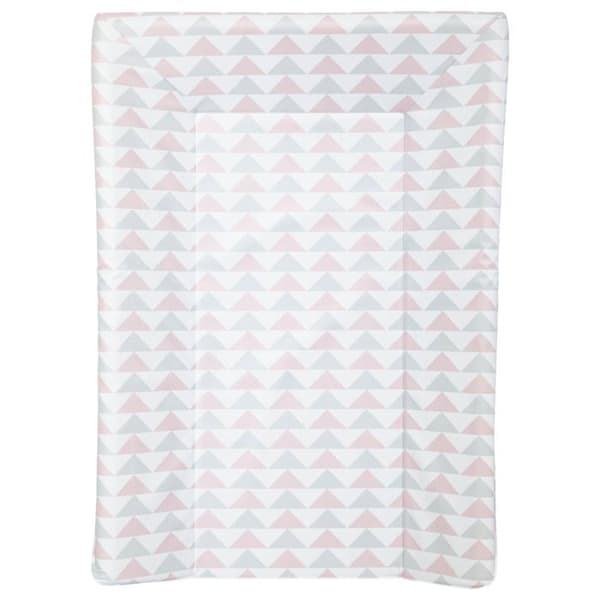 BABYCALIN Lyx skötbädd - Geometriska mönster - Rosa och grå - 50 x 70 cm