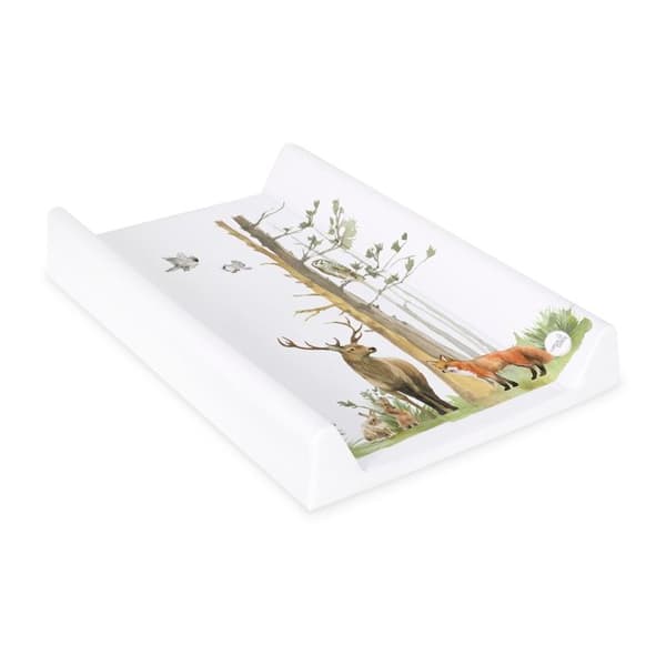 Ceba Baby Tjock tvättbar skötmatta profil ömtålig kort, Skog, 70x50 cm - Certifierad Öko-Tex, Vattentät