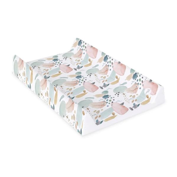 Ceba Baby Tjock och tvättbar skötmatta ultralätt - Droppar och punkter, 70x50 cm - Certifierad Öko-Tex, Vattentät