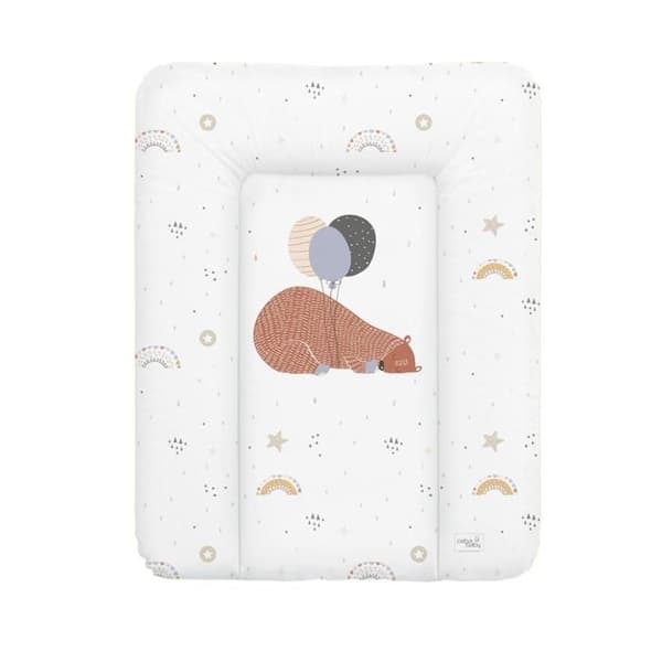 Ceba Baby Tjock skötmatta tvättbar - Stor Björn, 50x70 cm - Certifierad Öko-Tex, Vattentät