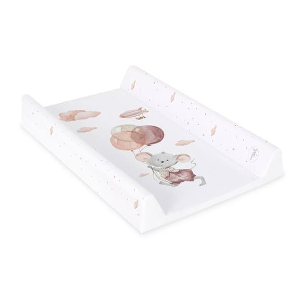Ceba Baby Tjock och tvättbar skötmatta - Mus, 70x50 cm - Certifierad Öko-Tex, Vattentät