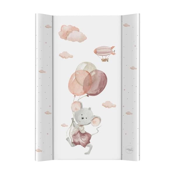 Ceba Baby Tjock och tvättbar skötmatta - Mus, 70x50 cm - Certifierad Öko-Tex, Vattentät