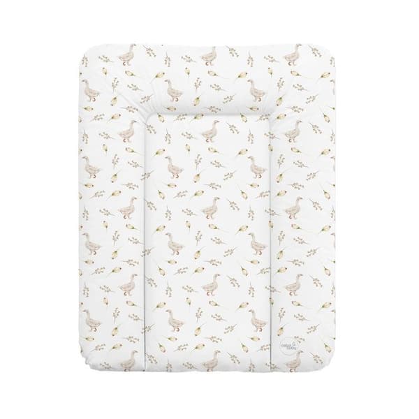 Ceba Baby Tjocktvättbar Skötmatta - Gås, 50x70 cm - Öko-Tex certifierad, Vattentät
