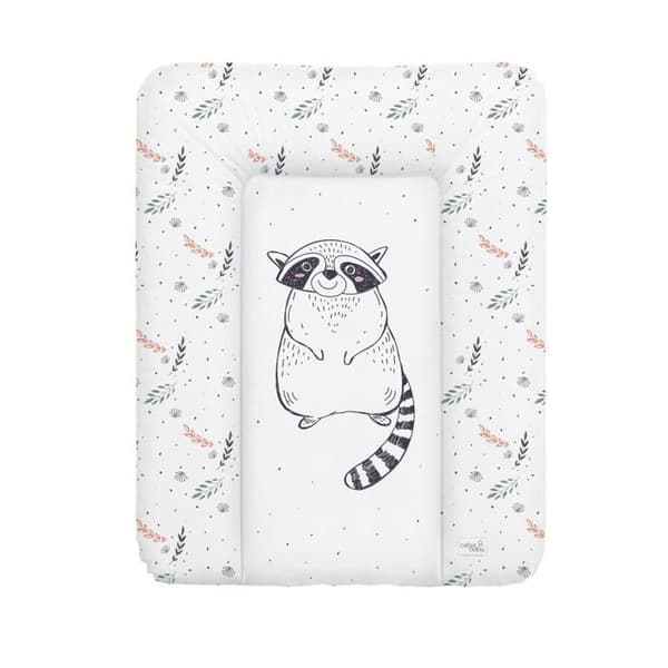 Ceba Baby Tjock tvättbar skötmatta - Tvättbjörn, 50x70 cm - Certifierad Öko-Tex, Vattentålig
