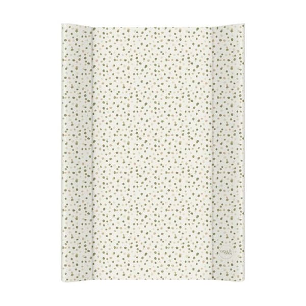 Ceba Baby Tjock tvättbar skötmatta profilerad mjuk kort, Fläckar, 70x50 cm - Öko-Tex certifierad, Vattentät
