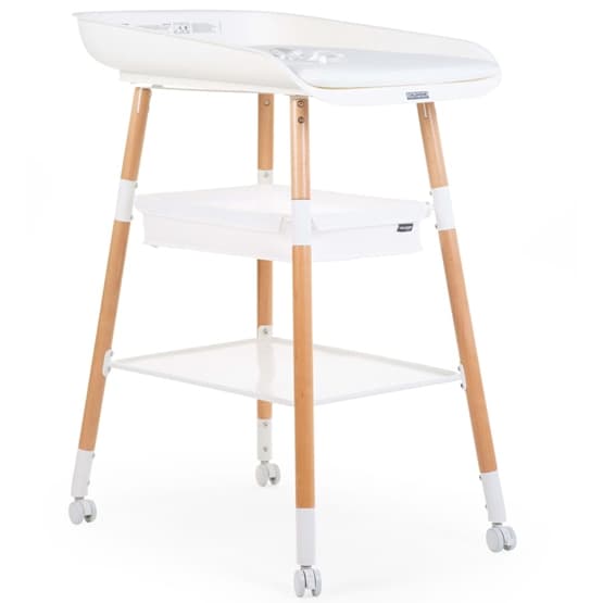 Childhome Skötbord Evolux Vit Naturlig