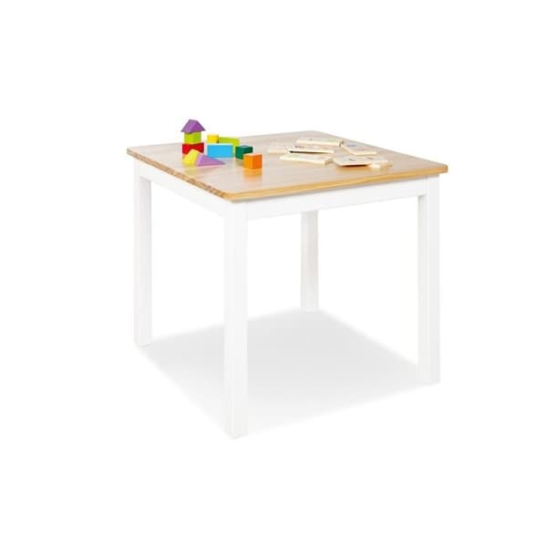 Barnbord - PINOLINO - Fenna - Massivt trä - Vit - L 57 cm, D 57 cm, H 54 cm