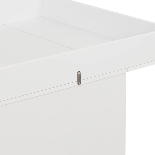 Rootz 2-in-1 vauvan hoitopöytä - lastentarhan lipasto - Säilytysyksikkö - Mukava korkeus - Turvallinen muotoilu - Runsaasti säilytystilaa - 80 cm x 48