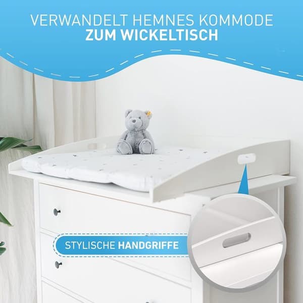 FLIPLINE Skötbord för IKEA HEMNES Byrå - Vägg- och Byråsäkerhet - Tillbehör