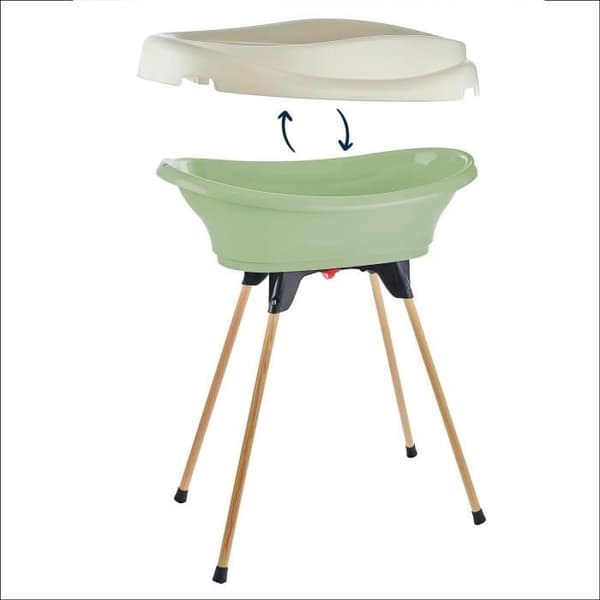 Skötbord och badkarspaket - THERMOBABY - VASCO - Celadon Green - 2 i 1
