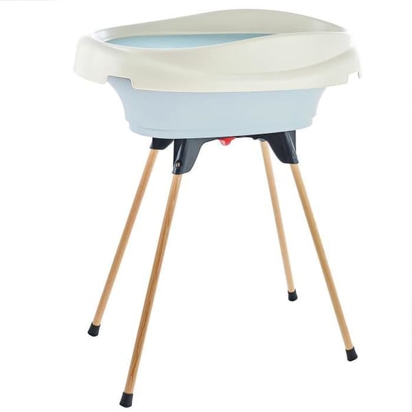 Skötbord och badkarspaket - THERMOBABY - VASCO - Fleur Bleue - 2 i 1
