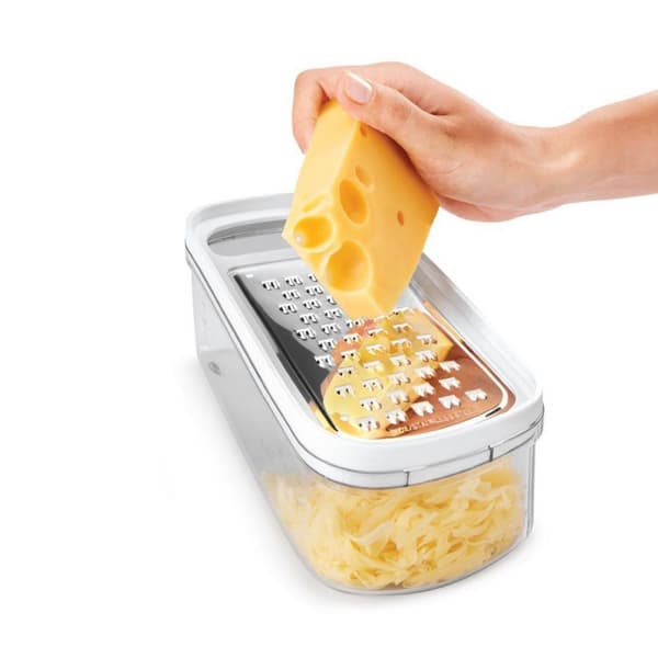 Strimlare med behållare Metaltex Rap-Box 3 i 1 ABS Akryl (21 cm)