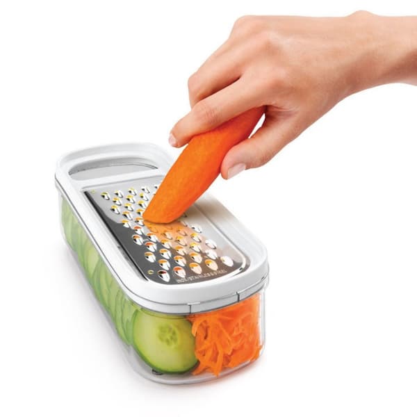 Strimlare med behållare Metaltex Rap-Box 3 i 1 ABS Akryl (21 cm)