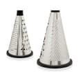 Miniatyrbillede 3 af 3: Rivejern Kinvara KT224145PA Sort Sølvfarvet Rustfrit stål ABS TPR 11,5 x 24,5 x 11,5 cm (12 enheder)