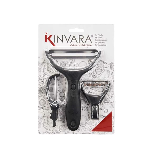 Kuorijasarja Kinvara KT190129 Ruostumaton teräs polypropeeni ABS Vaihdettavat päät 3 Kappaletta (24 osaa)