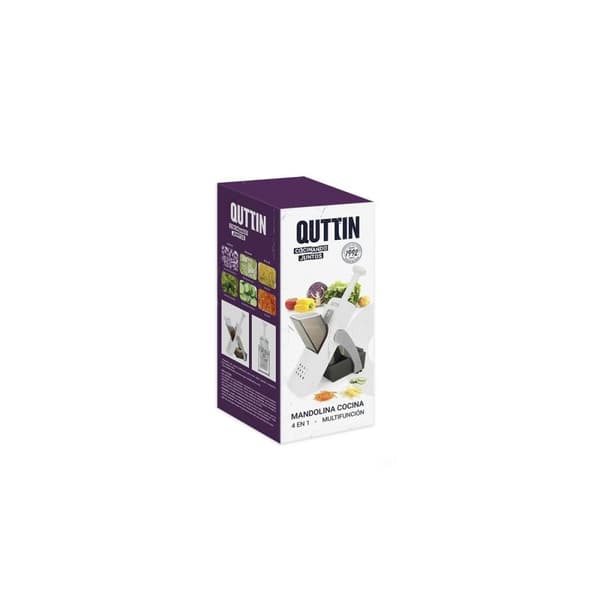 Käsikäyttöinen Vihannessilppuri Quttin 4-in-1 14,5 x 14,5 x 33 cm (6 osaa)