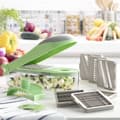 Miniatyrbild 1 av 10: Grönsaksskärare, rivjärn och mandolin med 7 funktioner i 1, med recept och tillbehör Choppie Expert InnovaGoods