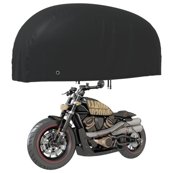 Motorcykelskydd svart 220x95x110 cm 210D oxford