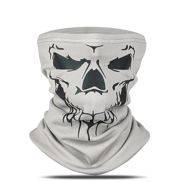 Bandana Mask Face Mask Kaulanlämmitin Tuulenpitävä Balaclava - harmaa