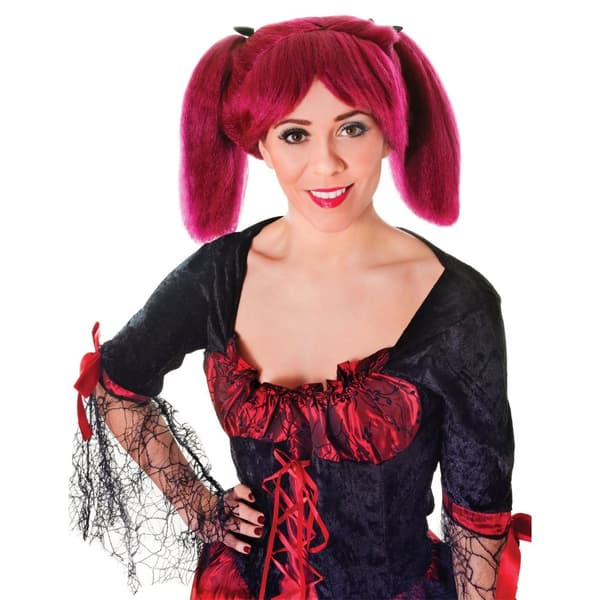 Bristol Novelty Unisex Adults Steampunk Wig Burgundy One Size