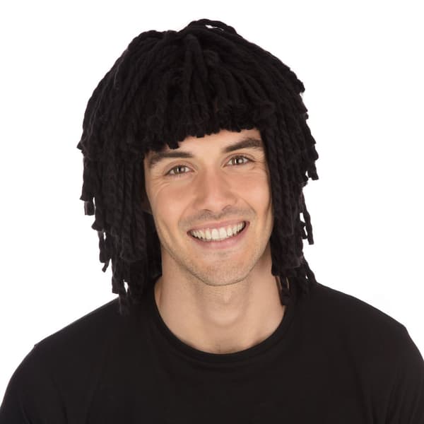 Bristol Novelty Unisex Adults Short Dreadlocks Wig Black One Size