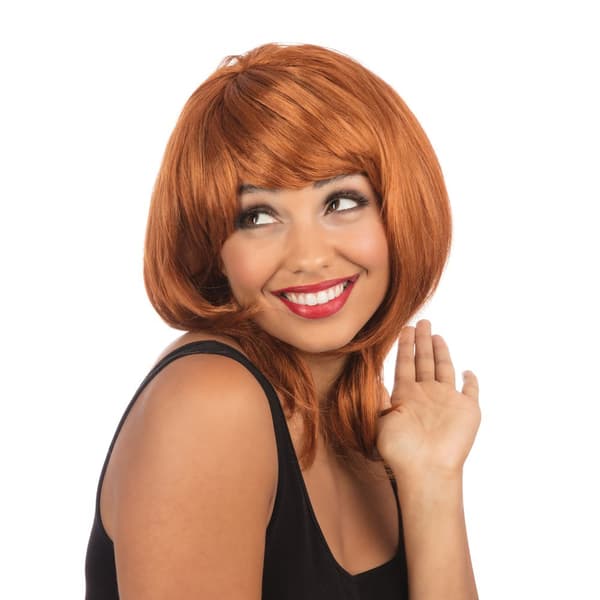 Bristol Novelty Adult Layered Female Wig Ginger One Size